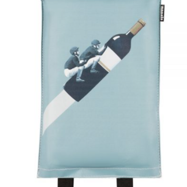 Haushalts/Fettbrand-Löschdecke Motiv Weinflasche